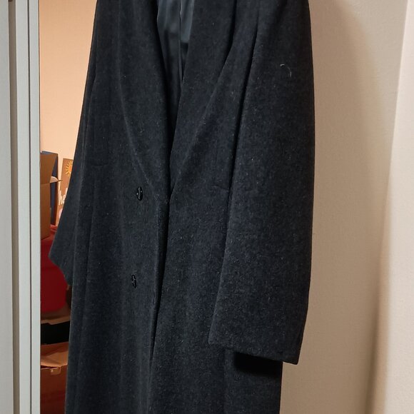 Donnybrook Women Full Length Wool Overcoat Size 12 Black Gray - Picture 5 of 16